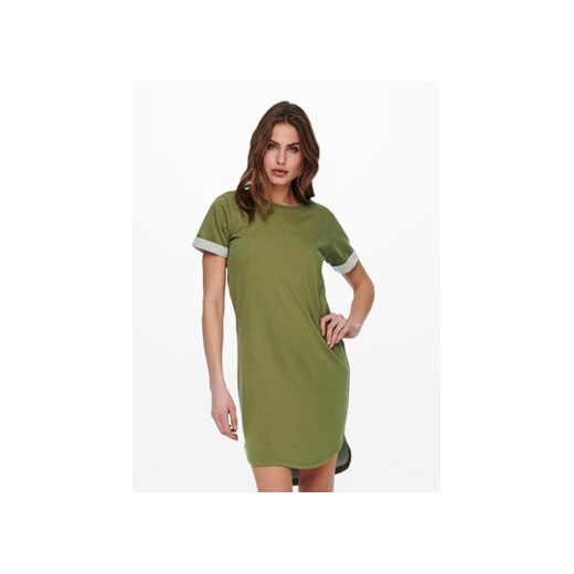 JDY Sukienka codzienna Ivy 15174793 Zielony Regular Fit ze sklepu MODIVO w kategorii Sukienki - zdjęcie 168572689