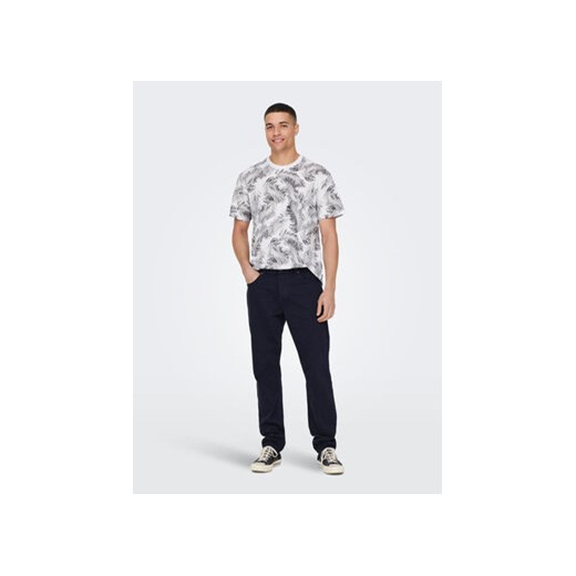 Only & Sons T-Shirt 22025283 Biały Regular Fit ze sklepu MODIVO w kategorii T-shirty męskie - zdjęcie 168572769