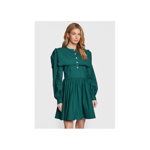 Custommade Sukienka codzienna Lora 999369446 Zielony Regular Fit ze sklepu MODIVO w kategorii Sukienki - zdjęcie 168572798