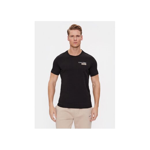 Calvin Klein Jeans T-Shirt J30J324647 Czarny Slim Fit ze sklepu MODIVO w kategorii T-shirty męskie - zdjęcie 168572825