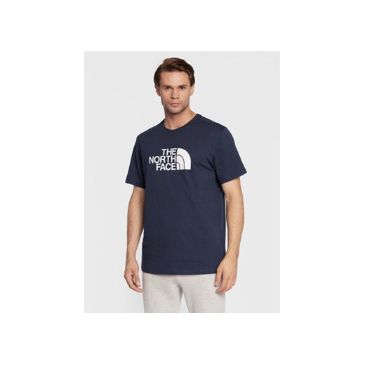 The North Face T-Shirt Easy NF0A2TX3 Granatowy Regular Fit ze sklepu MODIVO w kategorii T-shirty męskie - zdjęcie 168573096