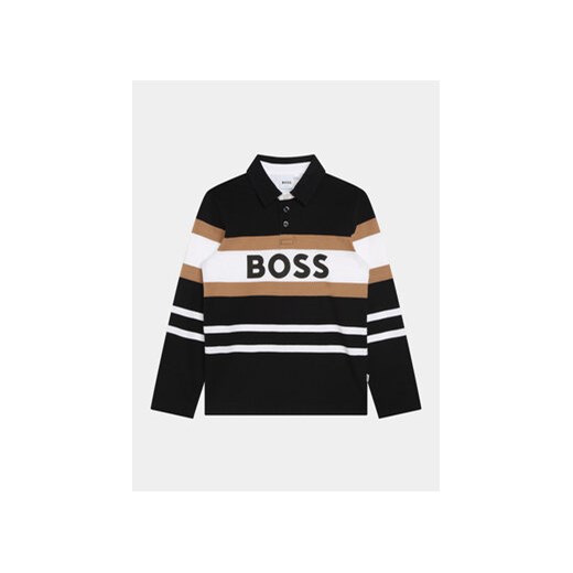 Boss Polo J25O96 D Czarny Regular Fit ze sklepu MODIVO w kategorii T-shirty chłopięce - zdjęcie 168573337