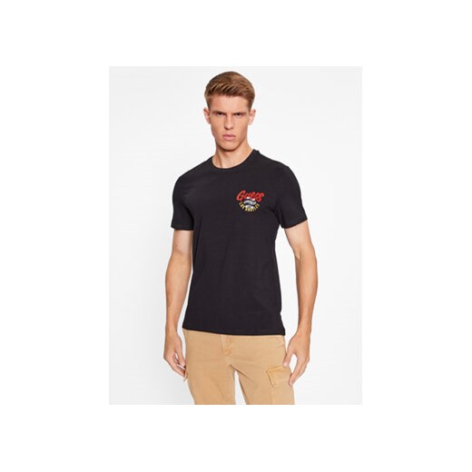 Guess T-Shirt M3BI29 J1314 Czarny Slim Fit ze sklepu MODIVO w kategorii T-shirty męskie - zdjęcie 168573365