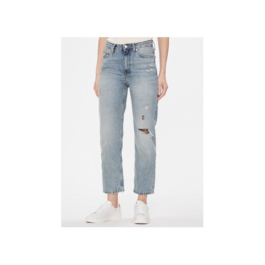 Tommy Hilfiger Jeansy Classic WW0WW40632 Niebieski Straight Fit ze sklepu MODIVO w kategorii Jeansy damskie - zdjęcie 168573387