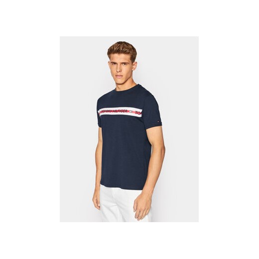 Tommy Hilfiger T-Shirt UM0UM01915 Granatowy Regular Fit ze sklepu MODIVO w kategorii T-shirty męskie - zdjęcie 168573476