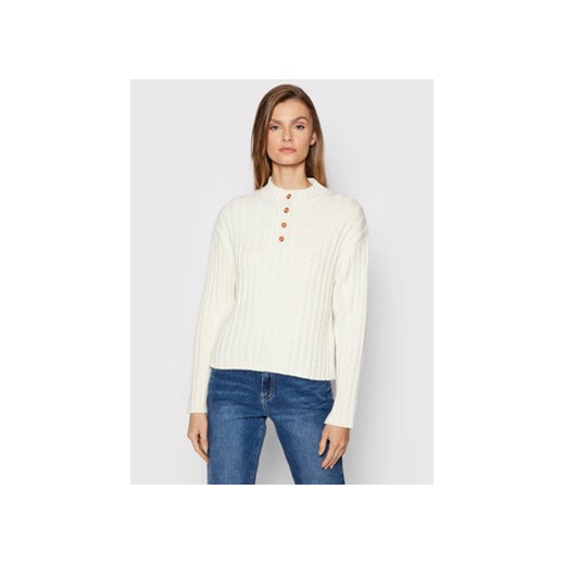 NA-KD Sweter 1018-007521-0001-003 Biały Regular Fit M MODIVO