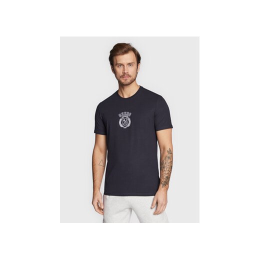 Guess T-Shirt M3RI19 J1314 Granatowy Slim Fit ze sklepu MODIVO w kategorii T-shirty męskie - zdjęcie 168573646