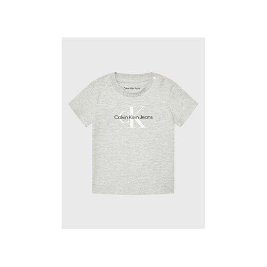 Calvin Klein Jeans T-Shirt Monogram IN0IN00001 Szary Regular Fit ze sklepu MODIVO w kategorii T-shirty chłopięce - zdjęcie 168573676