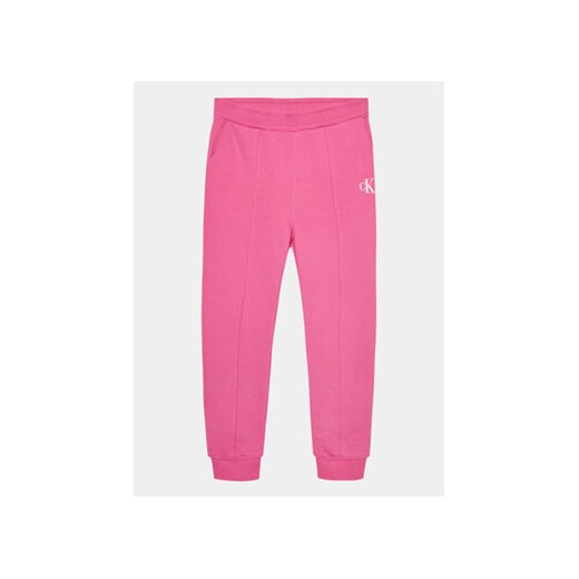 Calvin Klein Jeans Spodnie dresowe Logo IG0IG02285 Różowy Regular Fit 12Y MODIVO