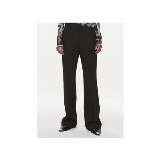 Hugo Spodnie materiałowe Hovani 50482091 Czarny Regular Fit ze sklepu MODIVO w kategorii Spodnie damskie - zdjęcie 168574209