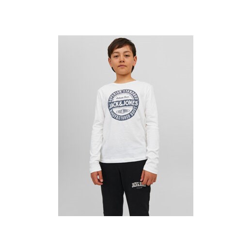 Jack&Jones Junior Bluzka 12237416 Biały Regular Fit ze sklepu MODIVO w kategorii T-shirty chłopięce - zdjęcie 168574348