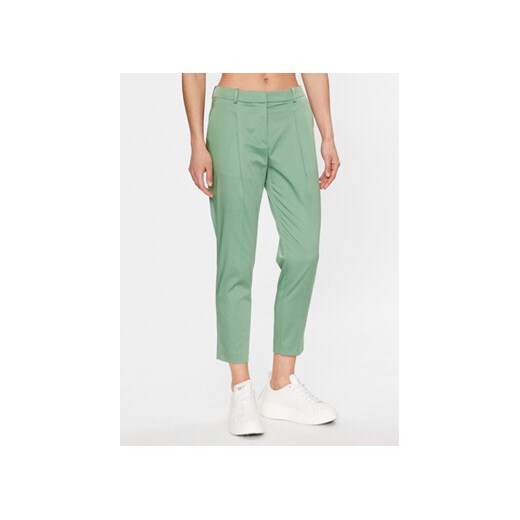 Boss Spodnie materiałowe 50488135 Zielony Relaxed Fit ze sklepu MODIVO w kategorii Spodnie damskie - zdjęcie 168574415