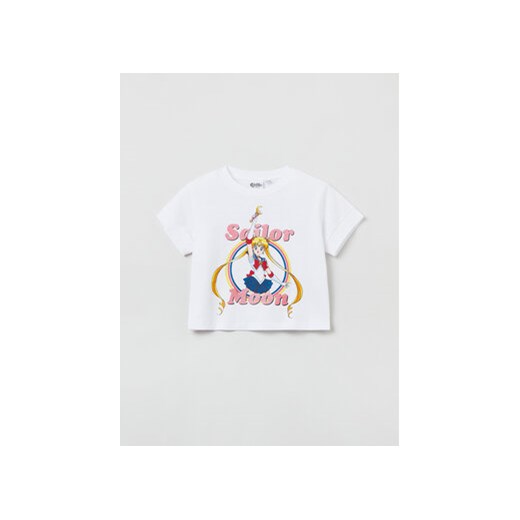 OVS T-Shirt 1713161 Biały Regular Fit ze sklepu MODIVO w kategorii Bluzki dziewczęce - zdjęcie 168574726