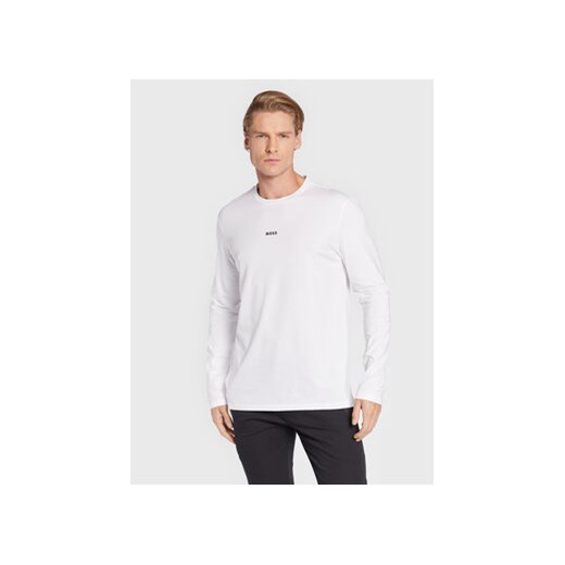 Boss Longsleeve TChark 50473286 Biały Regular Fit ze sklepu MODIVO w kategorii T-shirty męskie - zdjęcie 168575338