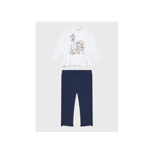 Blue Seven Komplet bluzka i legginsy 966009 Biały Regular Fit ze sklepu MODIVO w kategorii Komplety niemowlęce - zdjęcie 168575948
