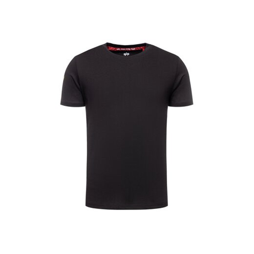 Alpha Industries T-Shirt Nasa 176506 Czarny Regular Fit ze sklepu MODIVO w kategorii T-shirty męskie - zdjęcie 168576058
