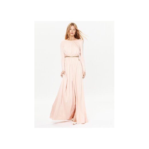 Elisabetta Franchi Sukienka wieczorowa AB-456-32E2-V780 Różowy Slim Fit ze sklepu MODIVO w kategorii Sukienki - zdjęcie 168577136