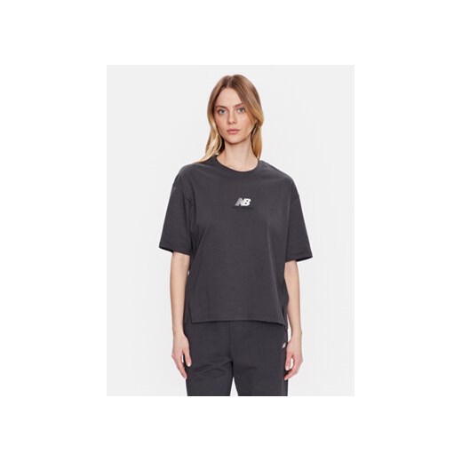 New Balance T-Shirt WT31511 Szary Oversize ze sklepu MODIVO w kategorii Bluzki damskie - zdjęcie 168578405