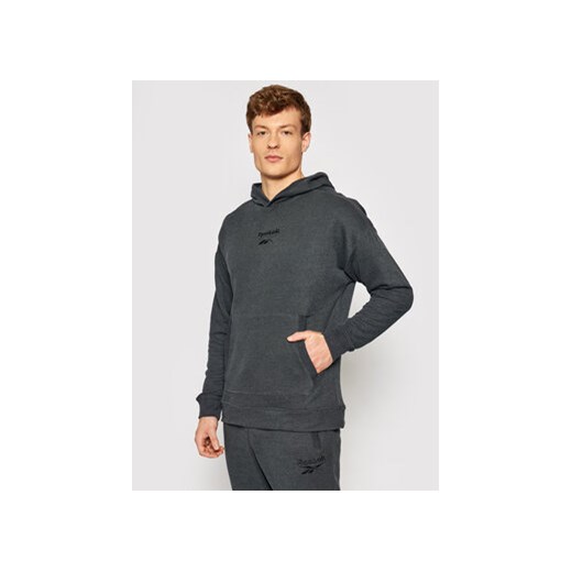 Reebok Bluza Training Essentials Melange GI8564 Szary Regular Fit Reebok L promocja MODIVO