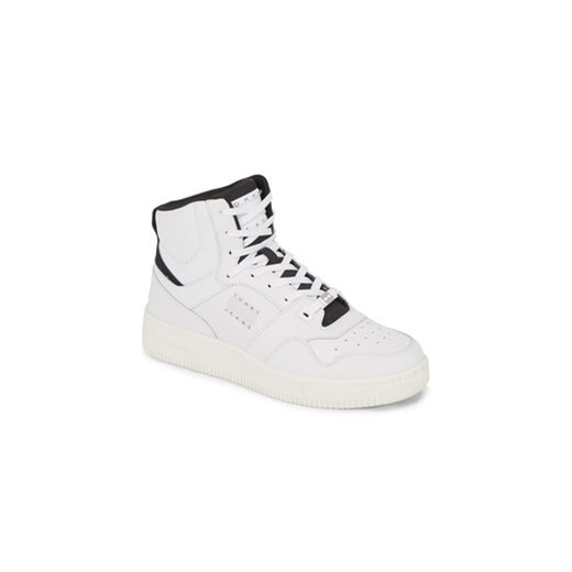 Tommy Jeans Sneakersy Tjm Basket Mid Leather EM0EM01258 Biały Tommy Jeans 45 okazja MODIVO