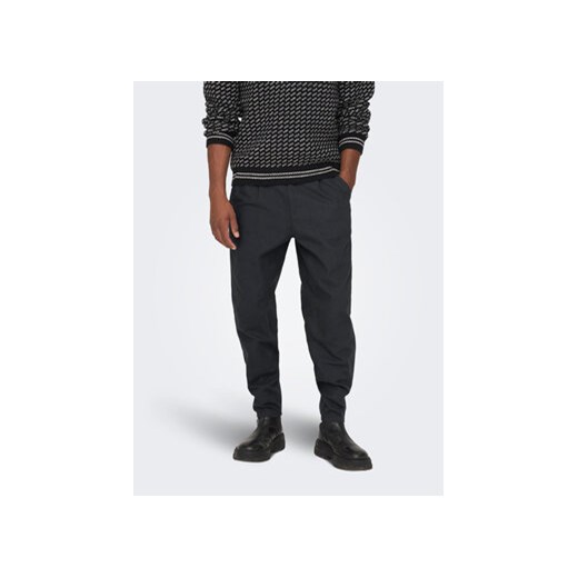 Only & Sons Spodnie materiałowe Dew 22023476 Granatowy Tapered Fit ze sklepu MODIVO w kategorii Spodnie męskie - zdjęcie 168578746