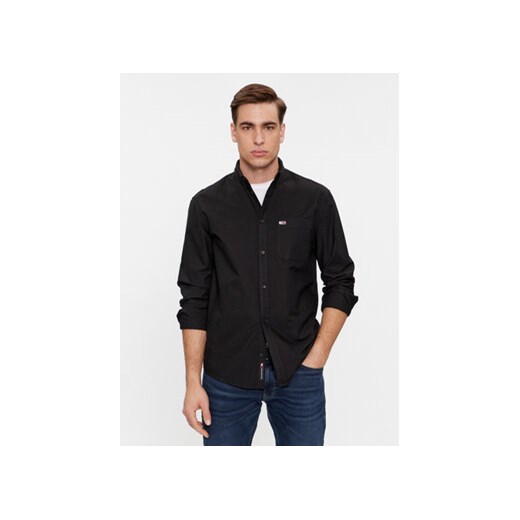 Tommy Jeans Koszula Tjm Reg Oxford Shirt DM0DM18335 Czarny Regular Fit ze sklepu MODIVO w kategorii Koszule męskie - zdjęcie 168578915