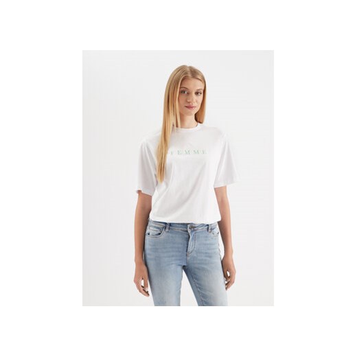 Selected Femme T-Shirt 16085609 Biały Loose Fit ze sklepu MODIVO w kategorii Bluzki damskie - zdjęcie 168578925