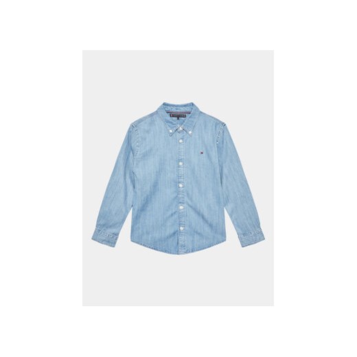 Tommy Hilfiger Koszula jeansowa KB0KB08228 Niebieski Regular Fit ze sklepu MODIVO w kategorii Koszule chłopięce - zdjęcie 168578967