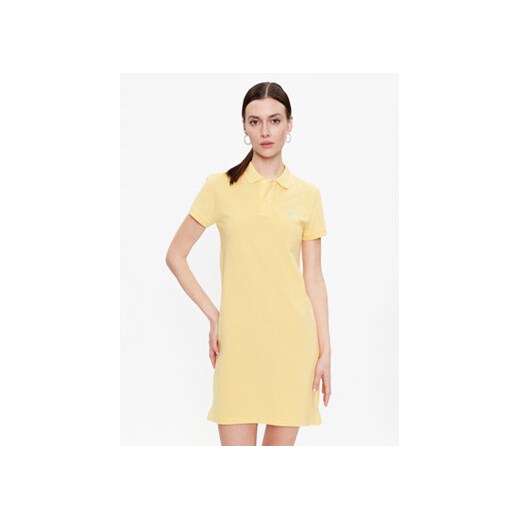 Polo Ralph Lauren Sukienka codzienna 211799490010 Żółty Regular Fit ze sklepu MODIVO w kategorii Sukienki - zdjęcie 168579366