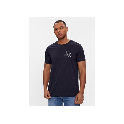 Armani Exchange T-Shirt 3DZTHQ ZJ9AZ 15CX Granatowy Regular Fit ze sklepu MODIVO w kategorii T-shirty męskie - zdjęcie 168579375