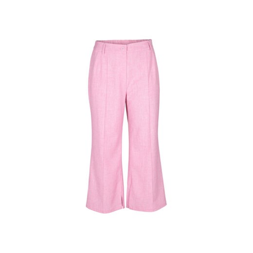 Zizzi Spodnie materiałowe M90007B Różowy Regular Fit ze sklepu MODIVO w kategorii Spodnie damskie - zdjęcie 168580447