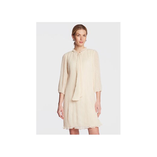 DKNY Sukienka codzienna DD2G3770 Écru Relaxed Fit 4 MODIVO