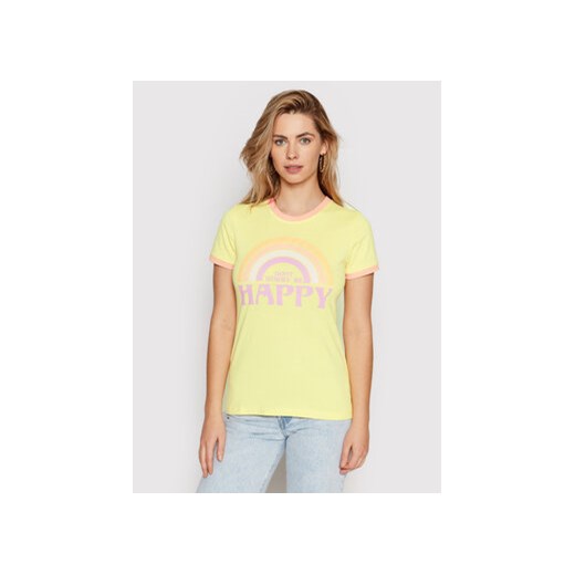 Brave Soul T-Shirt LTS-544JULIET Żółty Regular Fit L MODIVO promocyjna cena