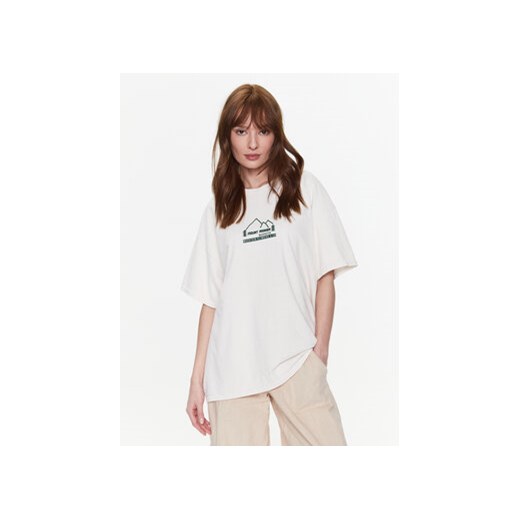 BDG Urban Outfitters T-Shirt BDG MOUNT RAINER DAD T 76505437 Écru Oversize ze sklepu MODIVO w kategorii Bluzki damskie - zdjęcie 168580986