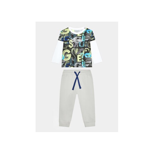 Guess Komplet bluzka i spodnie I3BG05 I3Z13 Żółty Regular Fit ze sklepu MODIVO w kategorii Komplety niemowlęce - zdjęcie 168581009