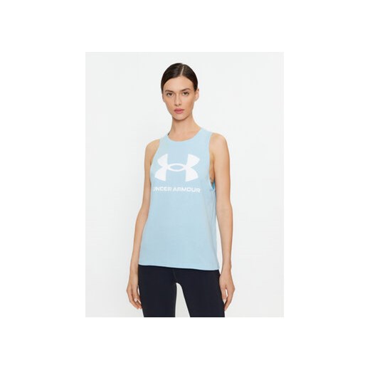 Under Armour Top Ua W Live Sportstyle Tank 1356297 Niebieski Loose Fit ze sklepu MODIVO w kategorii Bluzki damskie - zdjęcie 168581547