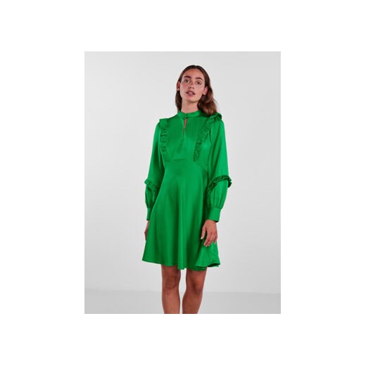 YAS Sukienka codzienna Ferini 26028182 Zielony Regular Fit ze sklepu MODIVO w kategorii Sukienki - zdjęcie 168582288
