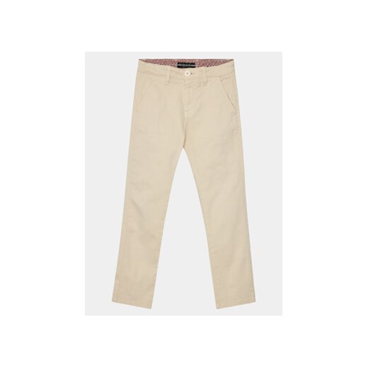 Guess Spodnie materiałowe Chino L3BB00 WFPMA Bordowy Regular Fit ze sklepu MODIVO w kategorii Spodnie chłopięce - zdjęcie 168582429