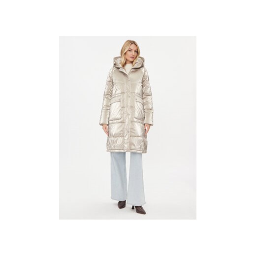 Rinascimento Kurtka zimowa CFC0113544003 Beżowy Slim Fit ze sklepu MODIVO w kategorii Kurtki damskie - zdjęcie 168582549