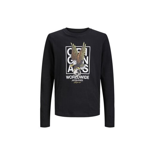 Jack&Jones Junior Bluzka 12247588 Czarny Standard Fit ze sklepu MODIVO w kategorii T-shirty chłopięce - zdjęcie 168582599