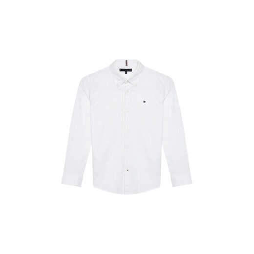 Tommy Hilfiger Koszula Oxford KB0KB06964 M Biały Regular Fit ze sklepu MODIVO w kategorii Koszule chłopięce - zdjęcie 168582727
