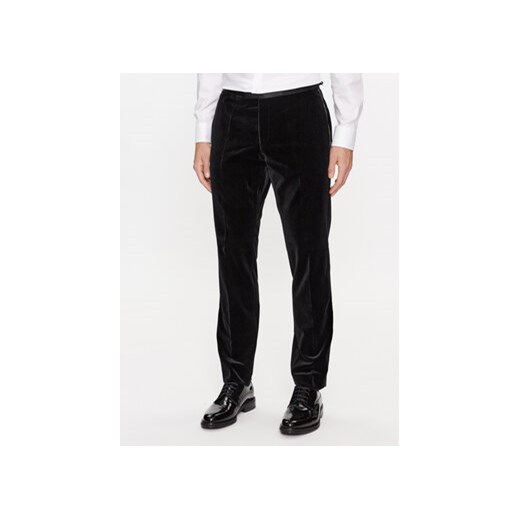 Boss Spodnie garniturowe H-Genius-Tux-231 50484723 Czarny Slim Fit ze sklepu MODIVO w kategorii Spodnie męskie - zdjęcie 168583328
