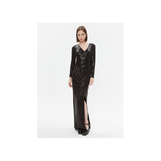Fracomina Sukienka wieczorowa FQ23WD3012W47601 Czarny Slim Fit ze sklepu MODIVO w kategorii Sukienki - zdjęcie 168583375