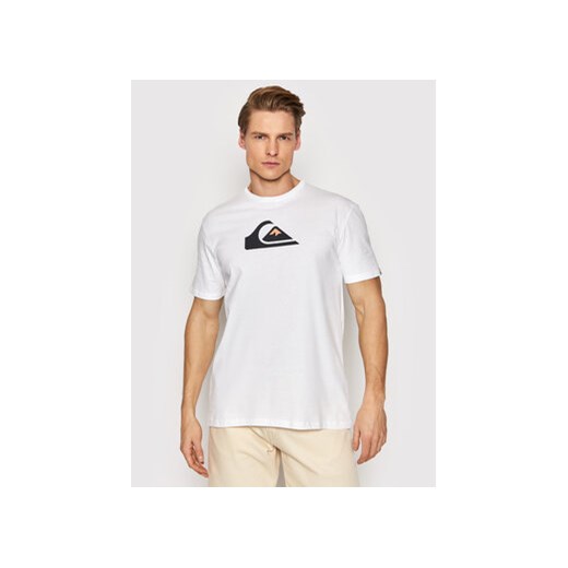 Quiksilver T-Shirt Comp EQYZT06534 Biały Regular Fit ze sklepu MODIVO w kategorii T-shirty męskie - zdjęcie 168583986