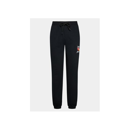 Night Addict Spodnie dresowe MJB-NA516HEART Czarny Regular Fit ze sklepu MODIVO w kategorii Spodnie damskie - zdjęcie 168584068