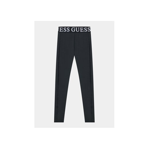 Guess Legginsy J3BB14 KC0Q0 Czarny Slim Fit ze sklepu MODIVO w kategorii Spodnie dziewczęce - zdjęcie 168584298