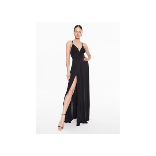 Elisabetta Franchi Sukienka wieczorowa AB-430-32E2-V700 Czarny Regular Fit ze sklepu MODIVO w kategorii Sukienki - zdjęcie 168584426