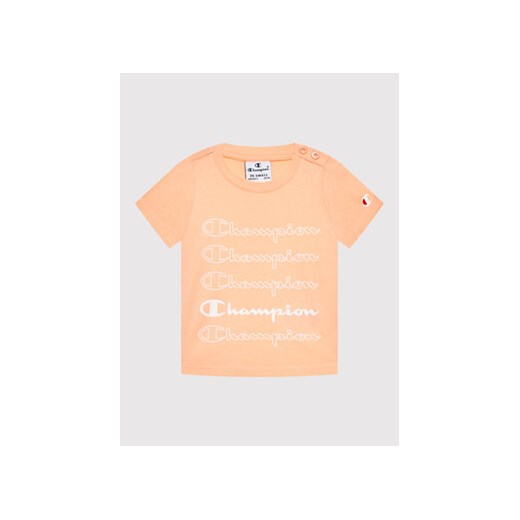 Champion T-Shirt 404389 Pomarańczowy Regular Fit Champion 68 wyprzedaż MODIVO