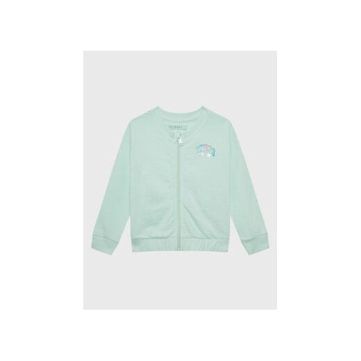 Guess Bluza K3RQ01 KA6R0 Zielony Regular Fit ze sklepu MODIVO w kategorii Bluzy dziewczęce - zdjęcie 168584575