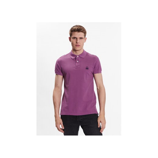 United Colors Of Benetton Polo 3089J3178 Fioletowy Regular Fit United Colors Of Benetton XL MODIVO okazyjna cena